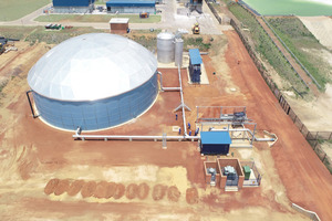 Birdseye view of the Kumasi Wastewater Treatment Plant